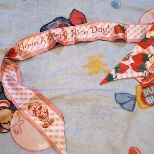 Pink and Red Women's Scarf Twilly Strawberry 🍓 Shortcake 🍰